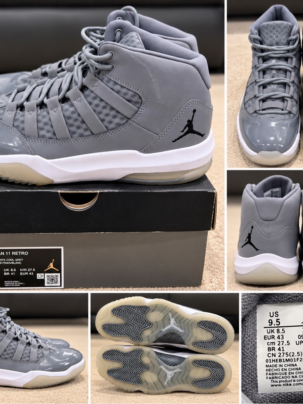 Nike Air Jordan 11 Retro Sneakers - Cool Grey
